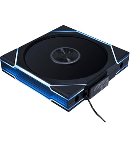 LIANLI Case Fan UNI FAN TL LCD 140 BK Single Pack with 1.6-inch