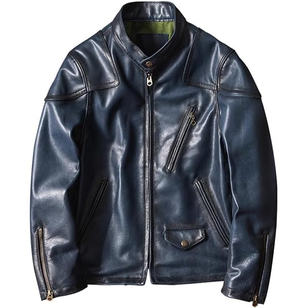 Gabriel 牛革 カウレザー ライダース ジャケット ブルー XL相当 2025年最新】GABRIEL レザージャケット・ライダースの人気
