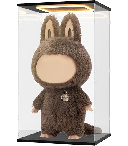 Thickened Clear Acrylic Display Case for Labubu pop mart zimomo