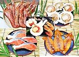春の行楽・お花見に！大えび入り豪盛バーベキュー特別4種セット（約5人前）　　野外で楽しむ行楽シーズンに人気の厳選海鮮どど～んと4種類をそろえて焼くだけの海鮮簡単セットです。
