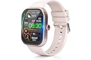 スマートウォッチ【稼働時間突破！業界初1000mAh電池&保護フィルム付属】Smart Watch 活動量計 腕時計 iPhone対応 アンドロイド対応 Bluetooth6.0 2.01インチ大画面 通話機能付き メッセージ通知 IP68生活防水