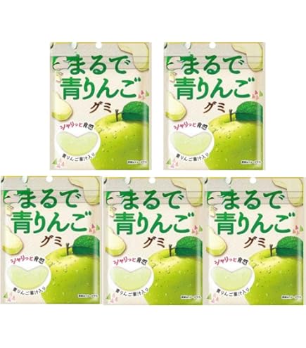 Amazon | 【5個セット】 まるでりんごグミ 53g | ノーブランド品