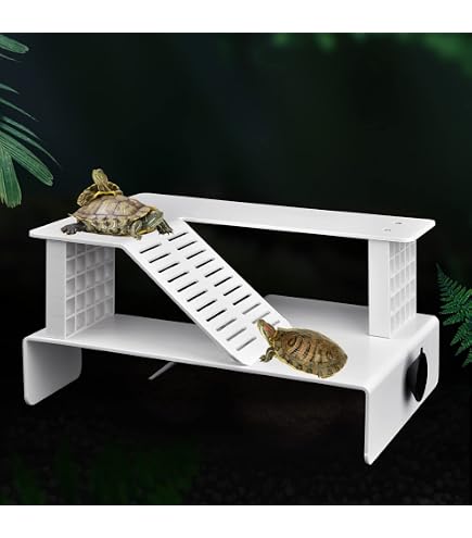Clioran Turtle Basking Platform,7.8*5.5*5.5inch Small Land