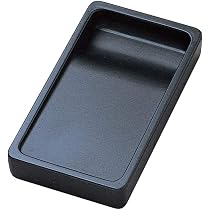 Amazon | あかしや 硯 軽量両面硯 四五平 AG-04 | 硯 | 文房具
