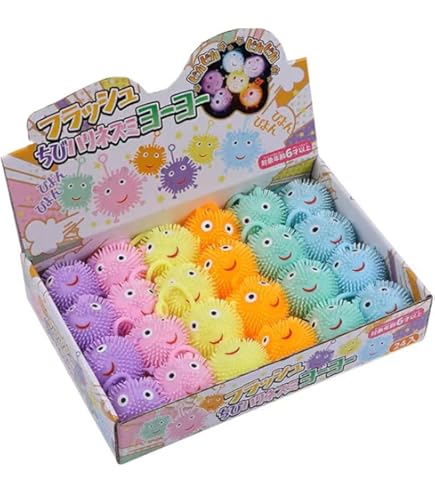 Amazon | イセヤ フラッシュ カラフル ヨーヨー ハリネズミ 6色 各4個