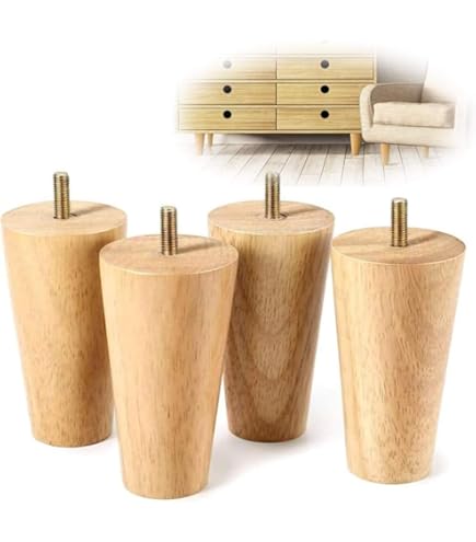 Amazon.co.jp: 木製 家具 脚 ソファ 脚、DIY脚 パーツ 無垢、M8/M10