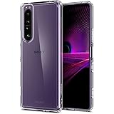 Spigen Xperia 1 III ケース 全透明 [ SOG03 | SO-51B ] ストラップホール付き 全透明 クリアケース 耐衝撃 すり傷防止 黄変防止 米軍MIL規格取得 エクスペリア 1 III ウルトラ・ハイブリッド ACS031