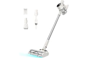 Dreame dreame R10 Pure Cordless Vacuum Cleaner, Stick Vacuum Cleaner for Home, 120AW Powerful Suction, Anti-Tangle, LED Headlights, Up to 60 Mins Runtime, Lightweight for Carpet, Hard Floor, Pet Hair