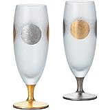 アデリア(ADERIA) プレミアムニッポンテイスト日月ショートステムペアセット 125ml 日本製 化粧箱入 グラス コップ 結婚 祝い ビール おしゃれ プレゼント ガラス 日本酒 誕生日 女性 タンブラー 還暦 男性 退職 ウイスキー 父親 記