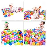 100個カラフルな楽しいボールソフトプラスチック海洋ボール