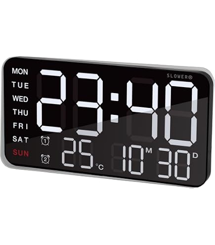 Amazon.co.jp: スロウワー(SLOWER) 置き時計 ブラック 8×16×7.1cm 置き