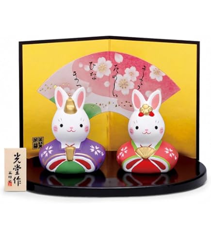 Amazon | 吉徳 ミッフィーひな人形 183120 23cm~30cm | 平飾り