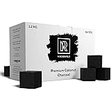 プレミアム品質のシーシャ炭-1.2 KG 84 PSC 25 mmキューブシーシャ炭-天然ココナッツ水ギセル炭-水ギセルセット用の天然炭練炭