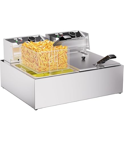 電気フライヤー　FL-DS4W　4L　二槽式 電気フライヤー ミニフライヤー FL-DS4W 4L 2槽式 卓上