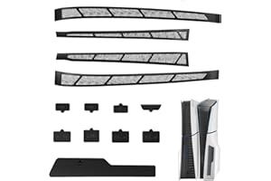 2023年モデル【4個+9枚】PS5 Slim専用の防塵アクセサリーセット。ホコリキャッチャーとポートキャップが付属し、PS5 Slimのポートを保護します。PS5 Slimに必須のアイテムです