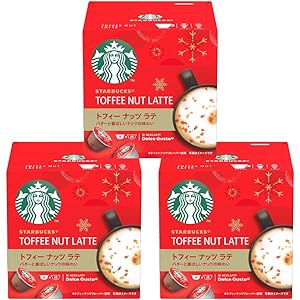 ネスレ スターバックス トフィーナッツラテ ネスカフェ ドルチェグスト 専用カプセル (12P×3箱) ポッド・カプセル
