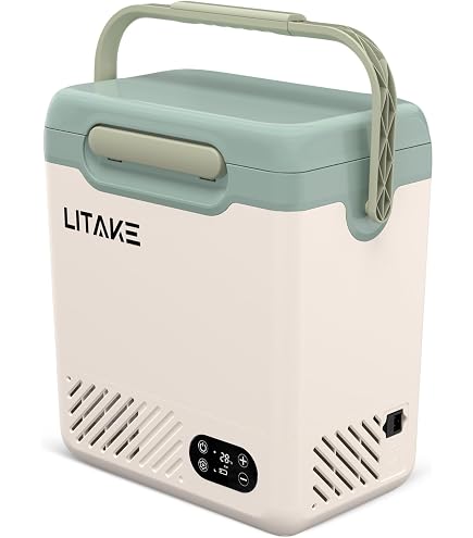 Amazon.co.jp: Litake(リテーク) 車載冷蔵庫 12L -20℃～20℃ バッテリー