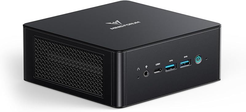 MINISFORUM UM890 Pro ミニPC、AMD Ryzen 9 8945HS、DDR5-5600MHz 32GB、1TB PCIE4.0 SSD、Windows 11 Pro、Radeon 780M、RYZEN AI エンジン、HDMI 2.1、DP 1.4、USB4x2(PD給電)、4画面出力、2.5Gbps LAN、Wi-Fi 6E、BT 5.3、小型パソコン