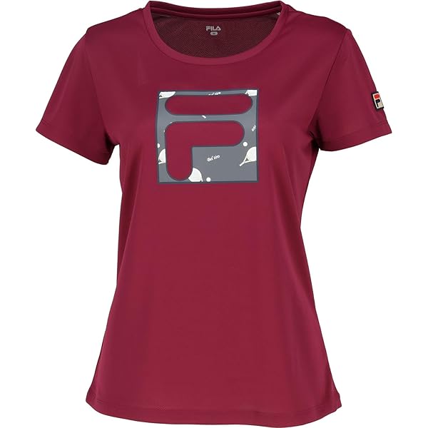 Amazon | [FILA] レディース プリントロゴTシャツ VL2884 20B
