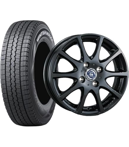 Amazon | 14インチ 4本セット スタッドレスタイヤ＆スズキ純正スチール