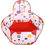 折り畳み式 ボールプール バスケットゴール付き 子供用お誕生日のプレゼント 室内室外 プレイサークル 海洋ボールプール 持ち運び便利 (ボールは付属いたしません）