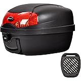 サンパーシー バイクリアボックス 大容量30L ダイヤルロック 防水設計 トップケース
