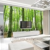 bzdhwwhモダンGreeneryツリー3d壁・ペーパーフォレスト壁紙壁画for TV backdrop子供部屋PapelデParede 6989548248188