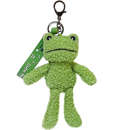 Tiny Zoo作家　ぬいぐるみキーチェーン付き　カエルさん Amazon.co.jp: [karonpeln] カエル キーホルダー ぬいぐるみ キー