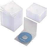 エレコム BD DVD CDケース ディスクケース 50枚パック 厚さ約5mm スリム 1枚収納 クリア CCD-JSCS50CR
