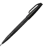 Amazon.co.jp: ぺんてる 水性ペン サインペン S520-AD 黒 10本セット