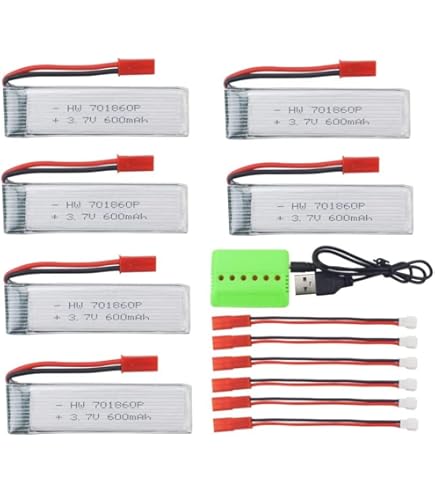 Amazon.co.jp: 3.7V 520MAHリチウムバッテリー、大容量アップグレード