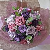 【プロポーズ・お祝いなどに】プリザーブドフラワー/ ライラックパープル花束 L