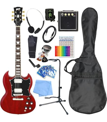 BLITZエレキギターセット Amazon | エレキギター 初心者セット SG タイプ 7点セット Blitz