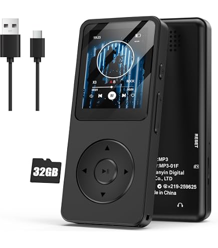 Amazon.co.jp: 【2026新型】MP3プレイヤー 音楽プレーヤー MP3小型