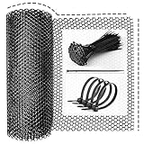 ｓｏｌａａｙ 【サイズ：穴8mm×幅40cm×長さ8m】猫脱走防止ネット プラスチック メッシュ ネット 犬 猫 網戸脱走防止 フェンスネット 転落防止 ネットフェンス 猫 脱走防止 窓 ネット ペットネットフェンス ガード 庭 木 保護ネット ブラック