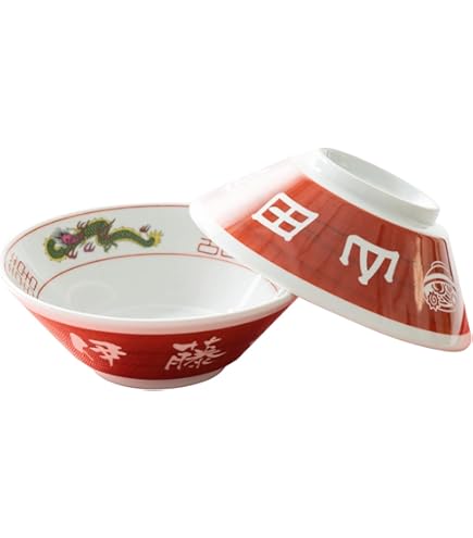 Amazon｜前畑 丼 ブルー/レッド ギフトセット 十草富士 三ッ組鉢