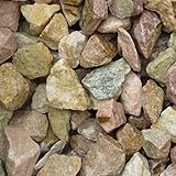 天然石 砕石砂利 3-4cm サンプル ピーチピンク (ガーデニングに最適 ピンク砂利）