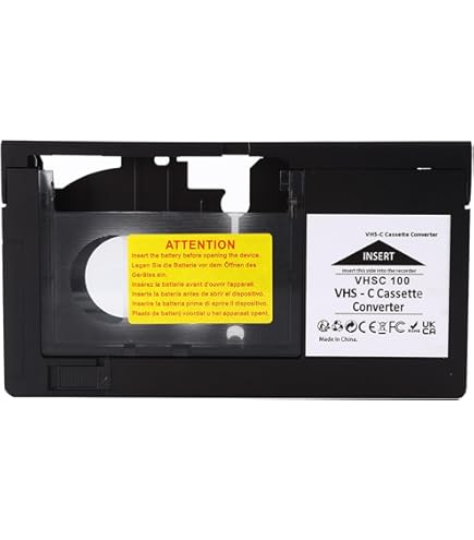 Amazon | VHS-C - VHS電動カセットアダプター - 標準的なVHS