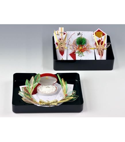 Amazon | 略式結納 結納品セット【朱雀】(指輪飾り付)基本セット