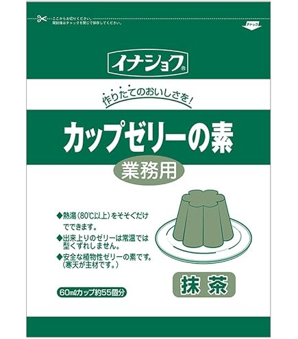 Amazon.co.jp: 伊那食品 カップゼリーの素 抹茶600g : 食品・飲料