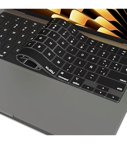 Amazon.co.jp: スペイン語薄型キーボードカバー EUレイアウト MacBook