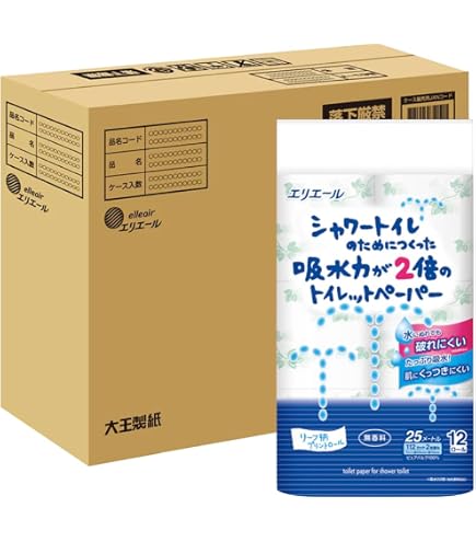 Amazon.co.jp: 大王製紙 elleair(エリエール）シャワートイレのために
