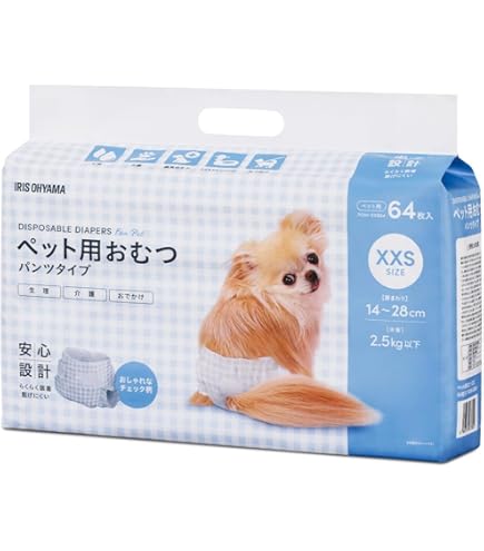 Amazon.co.jp: inuneru ペット用紙オムツ L 48枚入 : ペット用品