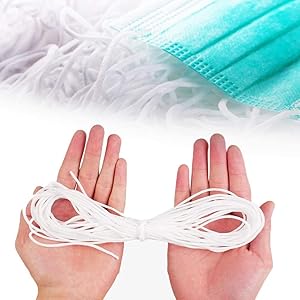 ゴム 丸ゴム ゴム紐 丸いタイプ ふわふわ ホワイト 手作りゴム 安全安心な素材 業務用 手作り 手芸 ソフト ハンドメイド 裁縫 風邪 白 (10m)