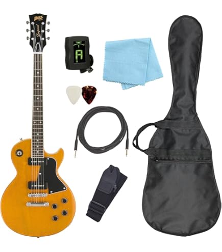 Amazon | Blitz by AriaProII BLP-SPL YL エレキギター初心者14点