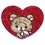 ミノダ リラックマ スパンコール刺繍デコシール ハートリラックマ コリラックマ S04R8791