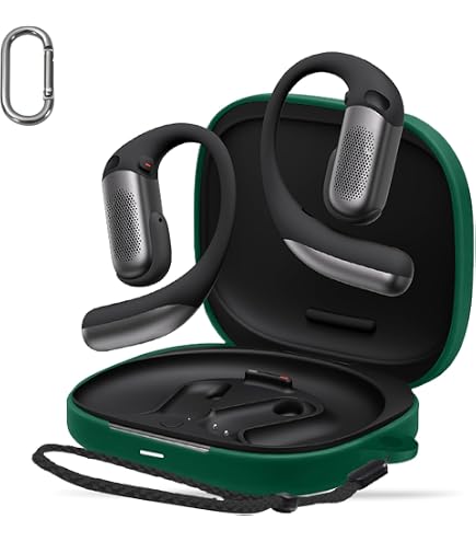 Amazon | For Shokz OpenFit Pro ケース カバー 【HUKWIMO】 カラビナ