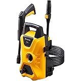 京セラ(Kyocera) 高圧洗浄機 AJP-1430 668400A イエロー【ガンとホース類はワンタッチ接続】 巻き癖がつきにくく取り回しやすいソフトタイプの高圧ホース ノズルやホース類を本体にスッキリとコンパクトに収納 軽量コンパクトボディ 最