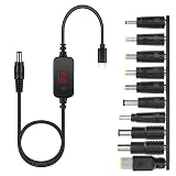 YACHUN USB C-DC PDアダプタケーブル 変換プラグ付き 5.5x2.5mm 1.2m 調整可能電圧 5V-9V-12V-15V-20V Type-C to DC電源ケーブル 5.5*3.0mm 、5.5*1.7mm 、4.0 * 1.7mm、3.0*1.1mm 、6.5*4.4mm、4.5*3.0mm、7.4*5.0mm、7.9*5.4mm、THINKPADコネクタアダプタ