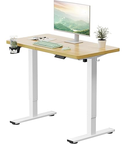 昇降式デスクlubvlook electric standing desk white Amazon | Lubvlook 電動式スタンディングデスクカーブ型天板 (幅120